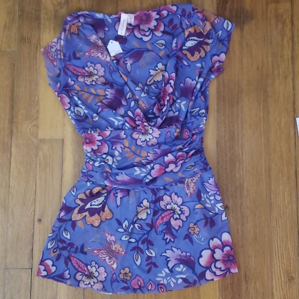 Brand NWT Faux wrap top By Sweet Pea size Medium